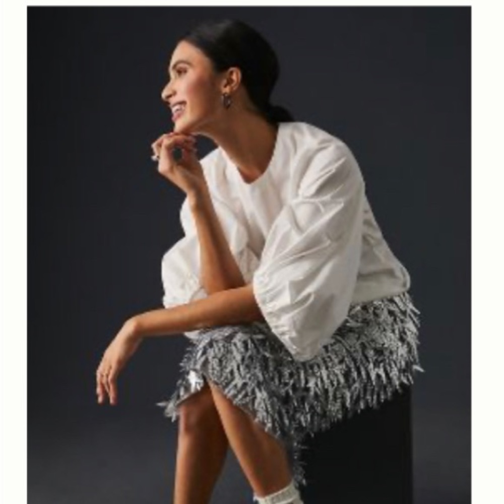 NWT Sunday in Brooklyn Balloon Sleeve Blouse